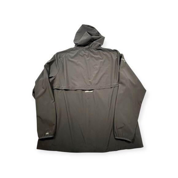 DSG 's Outdoor Black Polyester Jacket Full Zip Water-Resistant‎ Hooded Size XXL - Picture 2 of 9